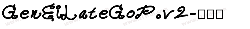 GenEiLateGoP v2字体转换